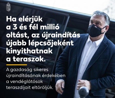 3,5 millió beoltottnál nyithatnak a teraszok, a felsősöknek marad az online oktatás